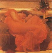 Lord Frederic Leighton Flaming June oil